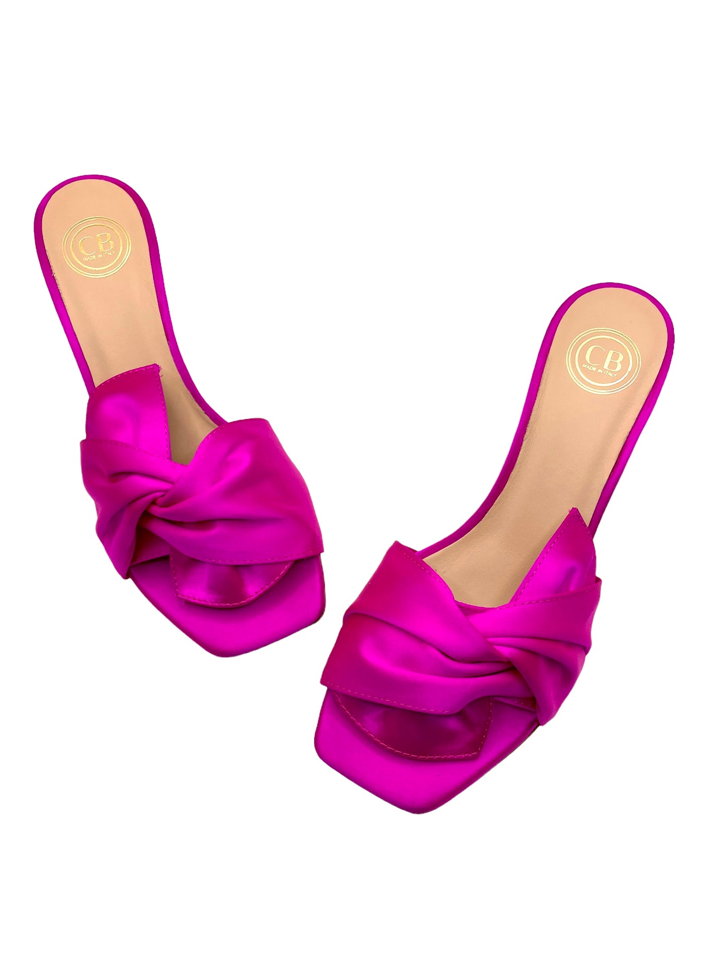 Sorrento Heel Satin Fuchsia