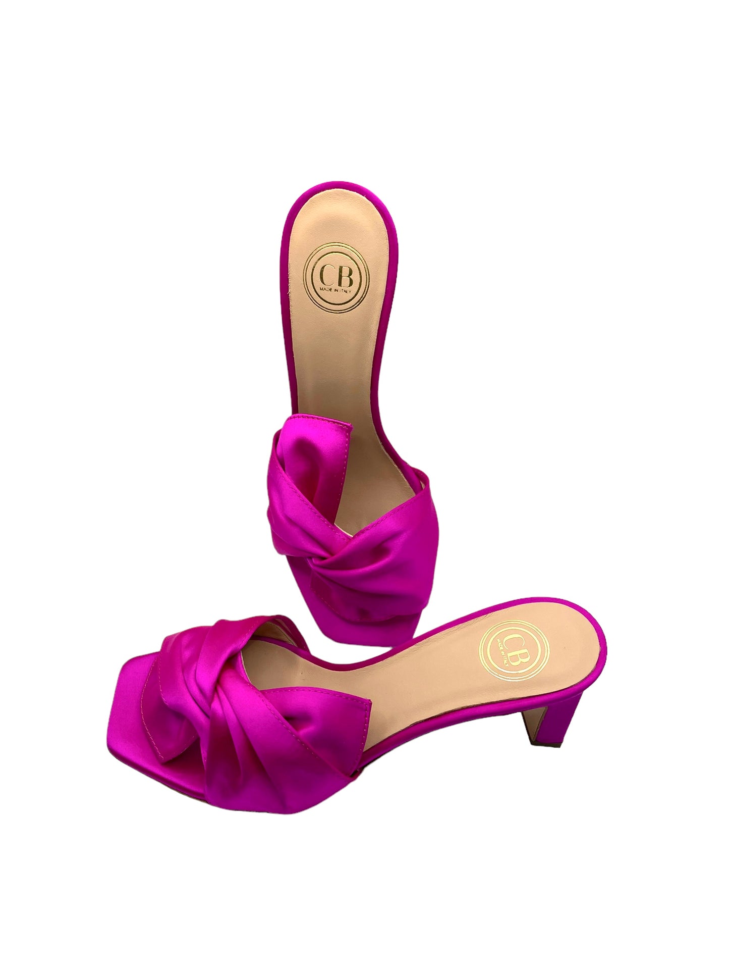 Sorrento Heel Satin Fuchsia